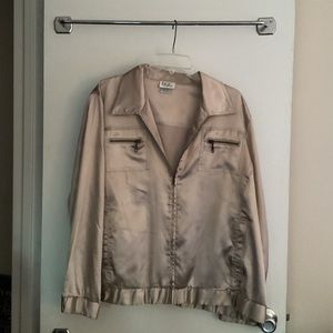 BGC silky zip up jacket